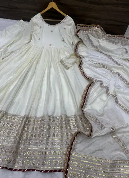 Dvd 5078 Chinon With Embroidery Work Readymade Suits Wholesalers Suppliers In India